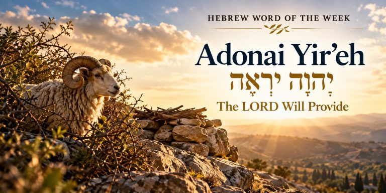 Hebrew Word of the Week: - Adonai Yir’eh (יְהוָה יִרְאֶה) — - The LORD Will Provide